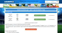 Desktop Screenshot of ligue1pro.com