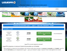 Tablet Screenshot of ligue1pro.com